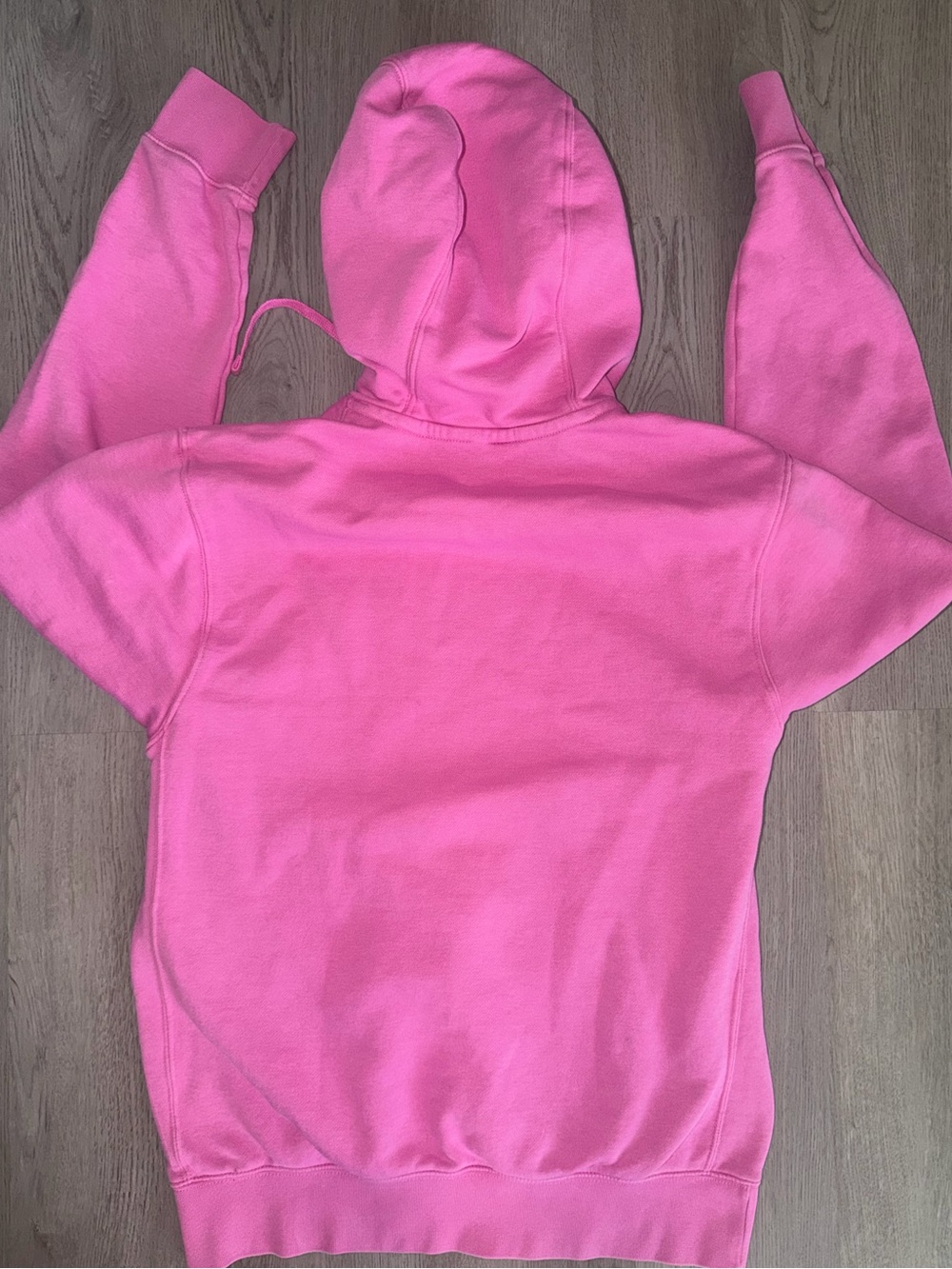 Nike Cotton Blend Pink Hooded Sweatshirt - Picture 2 of 3